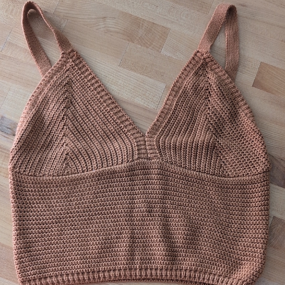 Women's Knit Tank Top - Brown
